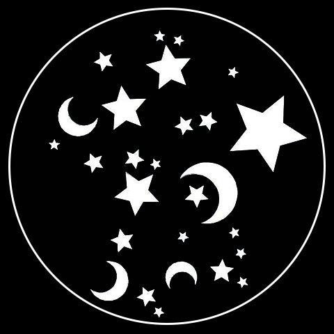 Moon & Stars Breakup Gobo Series of 5 Designs