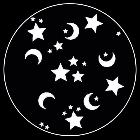 Moon & Stars Breakup Gobo Series of 5 Designs