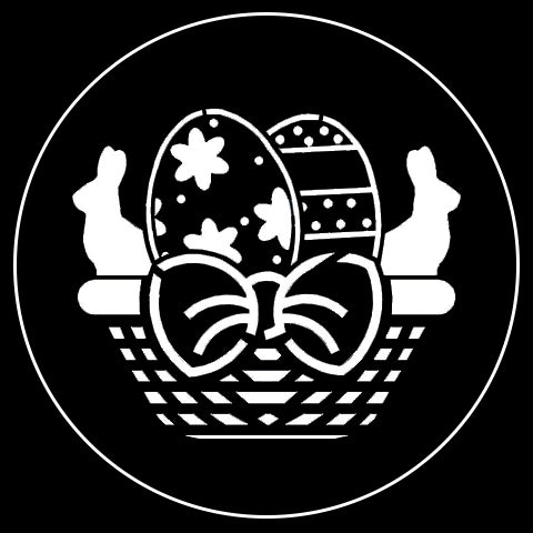 Easter Basket Gobo - chocolate bunnies, Easter eggs
