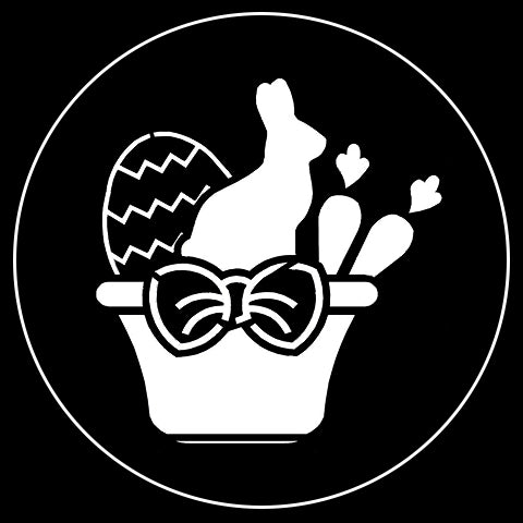 Easter Basket Gobo - chocolate bunny, Easter egg, carrots