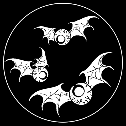 Flying Bat Eyeball Graphic Art Gobo