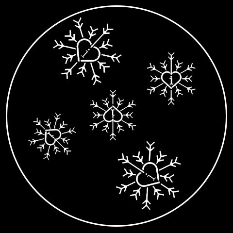 Christmas Heart Snowflake Gobo Series