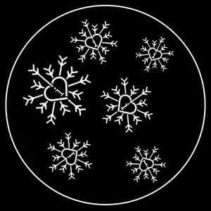 Christmas Heart Snowflake Gobo Series