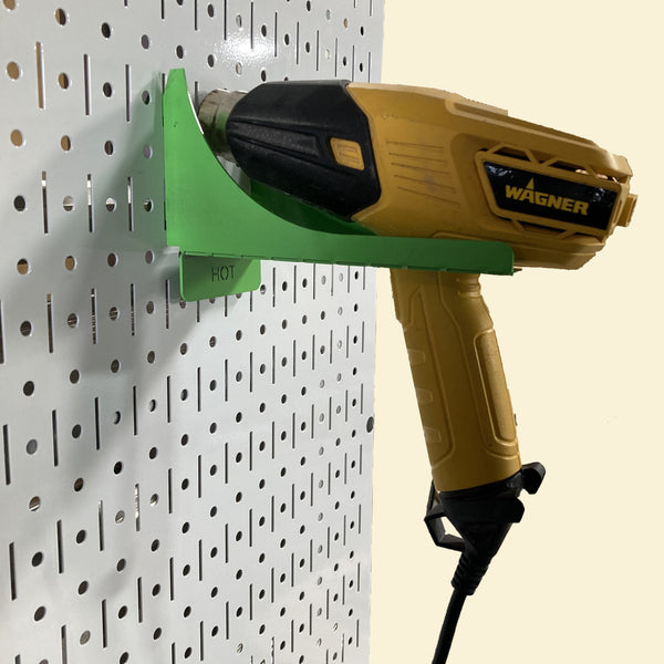 Heat Gun Hanger For Pegboard or Slot Board