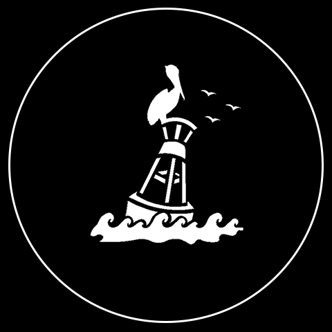 Summer Nautical Pelican on a Buoy Gobo