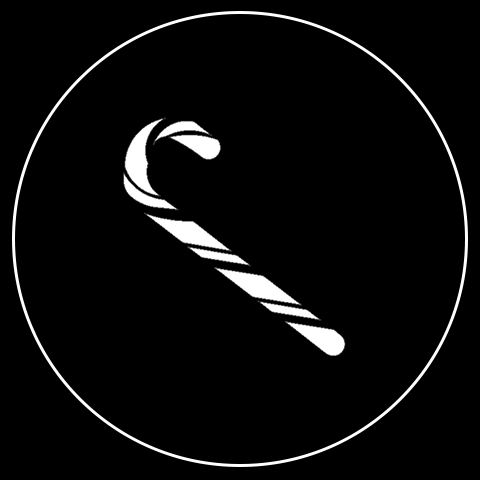 Christmas Candy Cane Gobo