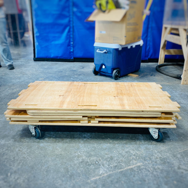 Wooden Portable Utility Cart