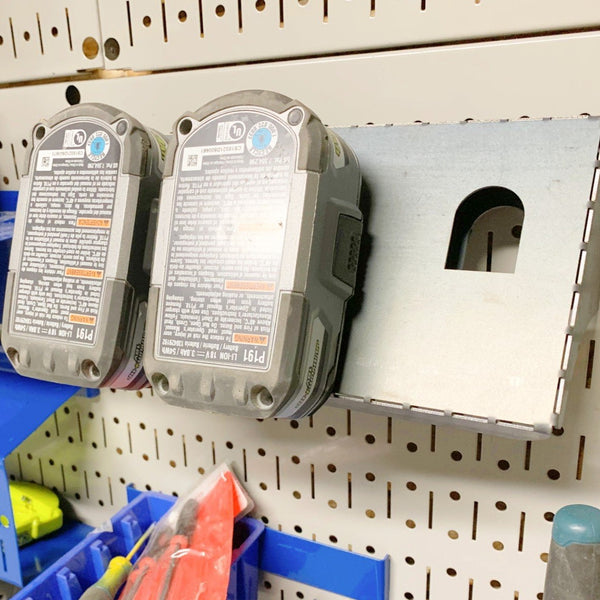 Ryobi Battery Holder for Pegboard or Slot Board