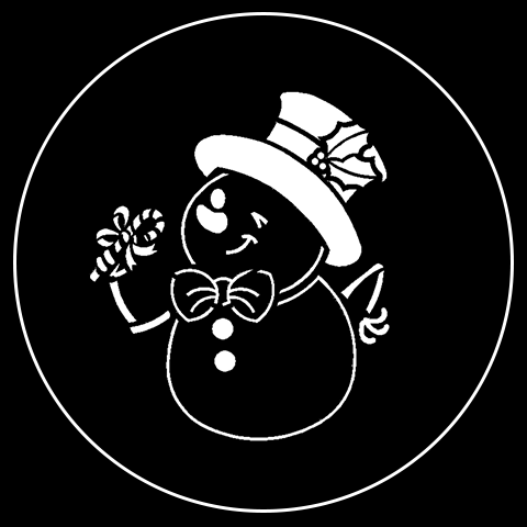 Christmas Winter Snowman Gobo