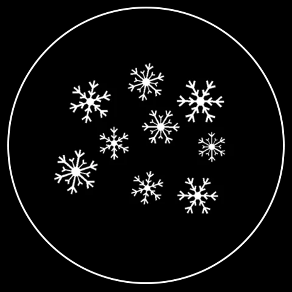 Classic Snowflake Gobo Series of 8 Designs