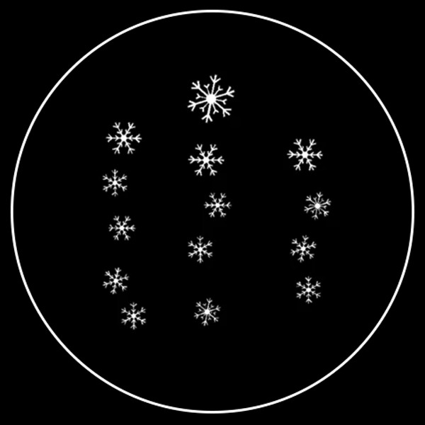 Classic Snowflake Gobo Series of 8 Designs