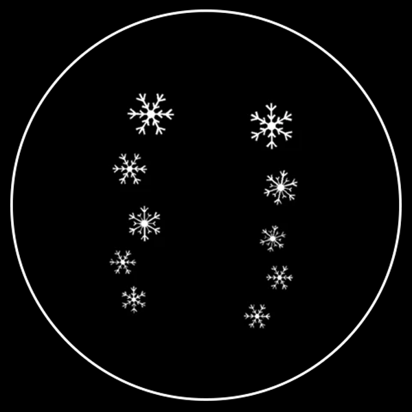 Classic Snowflake Gobo Series of 8 Designs