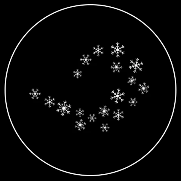 Classic Snowflake Gobo Series of 8 Designs