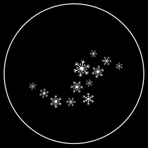 Classic Snowflake Gobo Series of 8 Designs