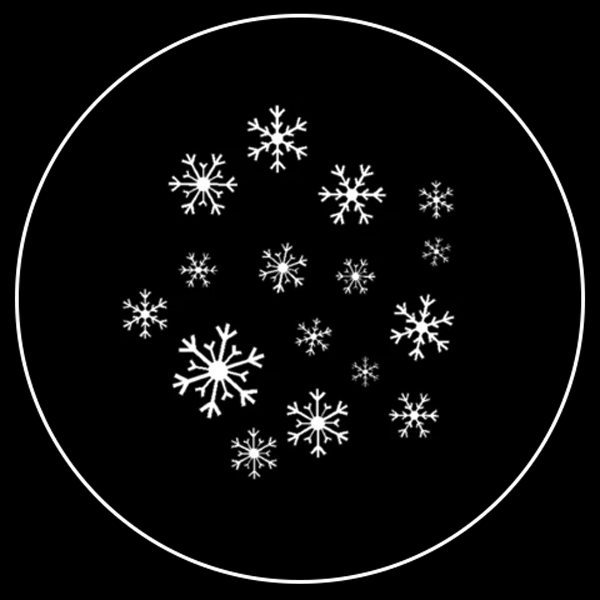 Classic Snowflake Gobo Series of 8 Designs