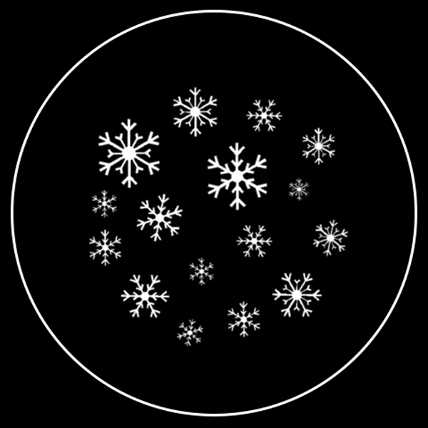 Classic Snowflake Gobo Series of 8 Designs