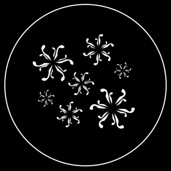 Curvy Snowflake Gobo Series of 8 Designs