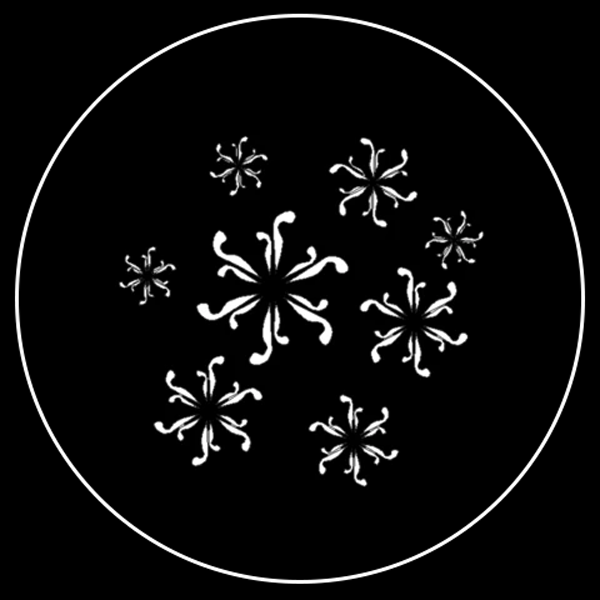 Curvy Snowflake Gobo Series of 8 Designs