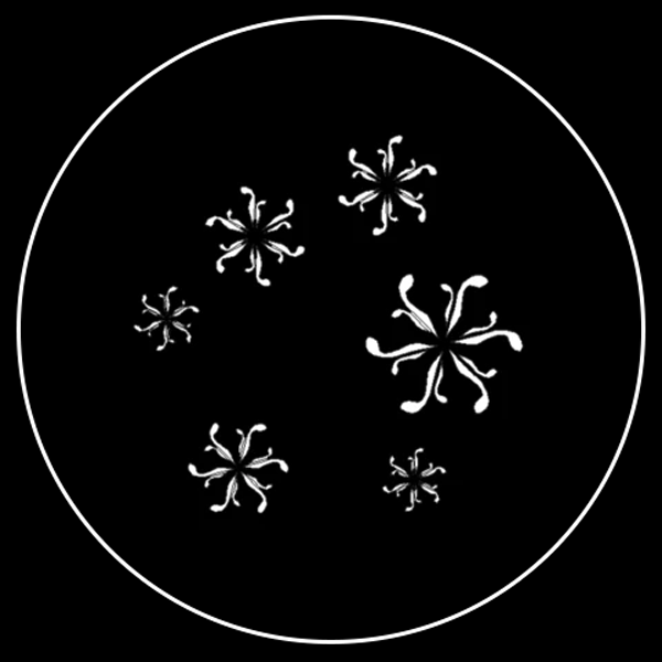 Curvy Snowflake Gobo Series of 8 Designs