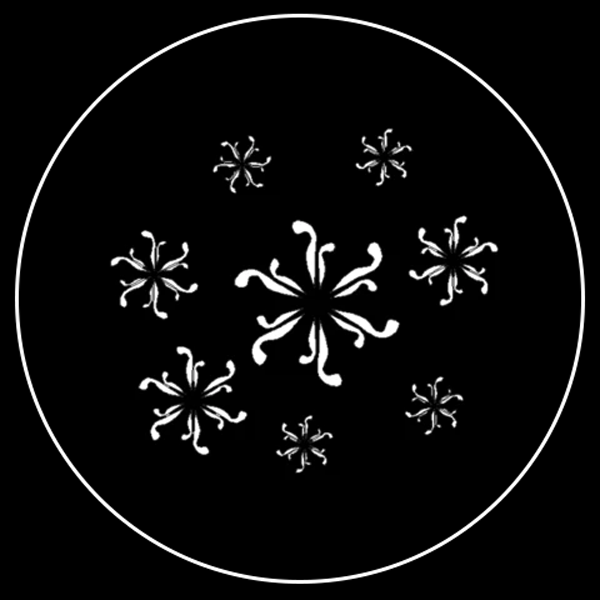 Curvy Snowflake Gobo Series of 8 Designs