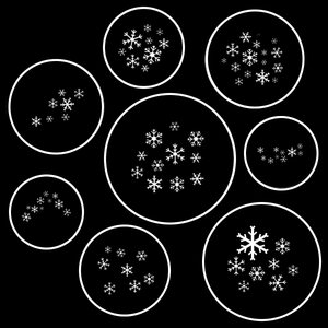 Simply Snowflake Gobo Series of 8 Designs